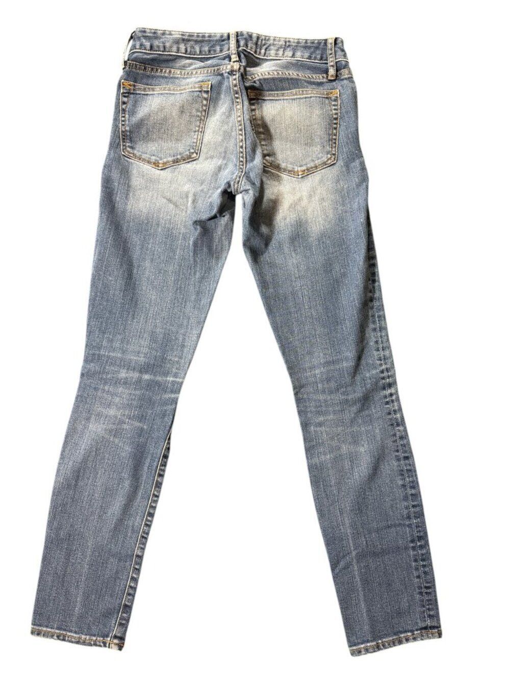 Gap 1969 Real Straight Leg Distressed Jeans - Light Wash - Size 25 - Picture 6 of 6